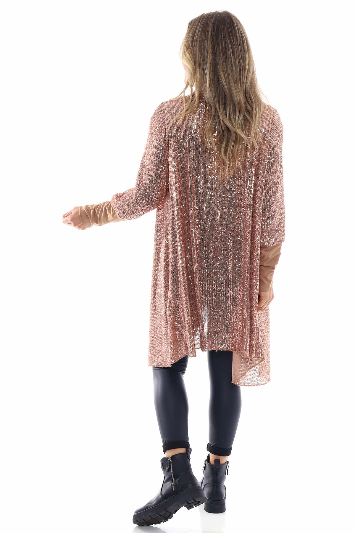 Rose gold outlet cardigan sweater