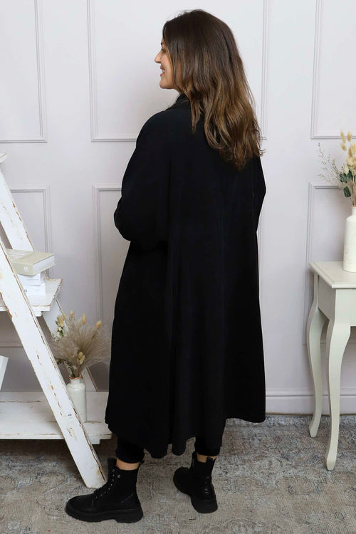 Amina Needlecord Dress Black - Image 4