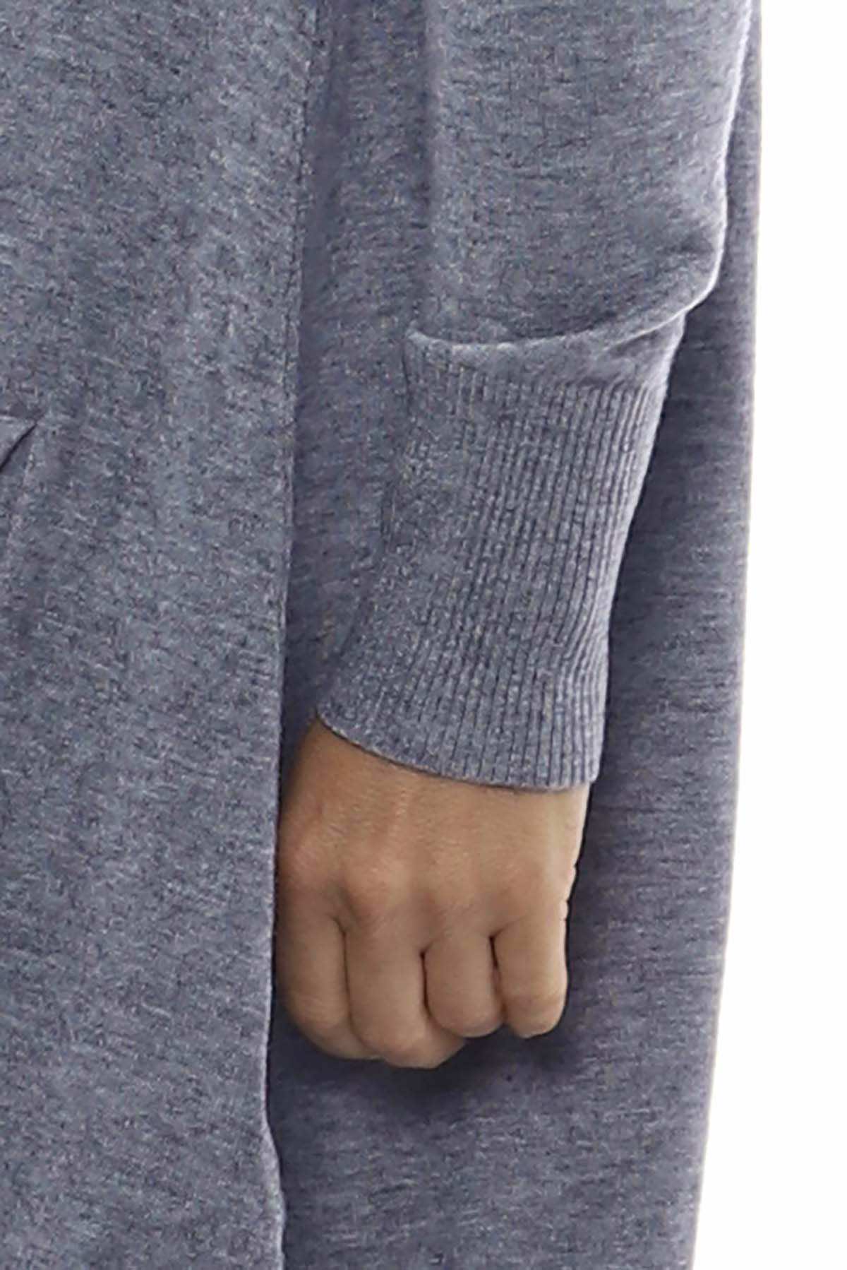 Skewsby Scarf Tunic Mid Grey