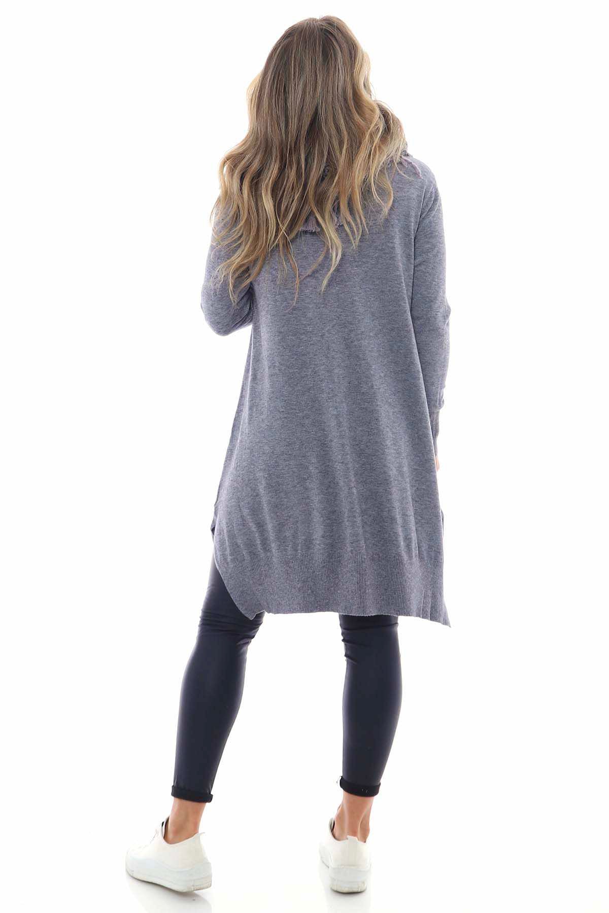 Skewsby Scarf Tunic Mid Grey