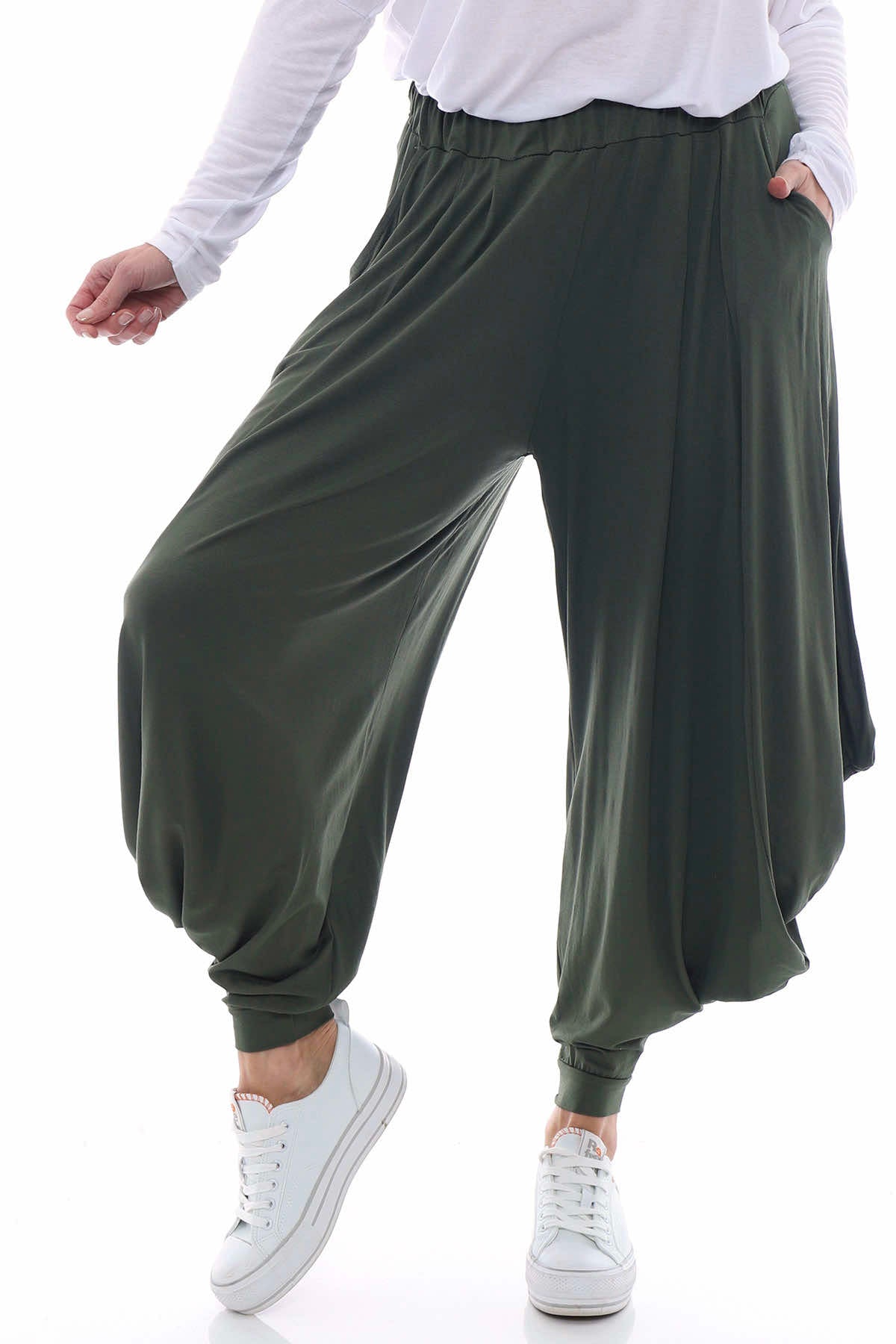 Carey Harem Pants Khaki