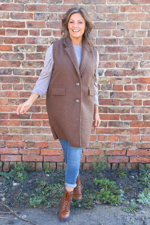 Nori Boucle Gilet Nutmeg