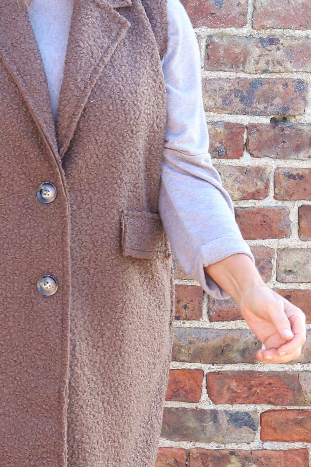 Nori Boucle Gilet Nutmeg