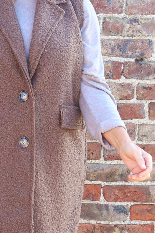 Nori Boucle Gilet Nutmeg - Image 3