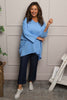 Annabelle V-Neck Cotton Top Powder Blue