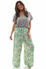 Coda Pattern Palazzo Pants Green