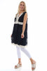 Simone Sleeveless Tassel Tunic Black