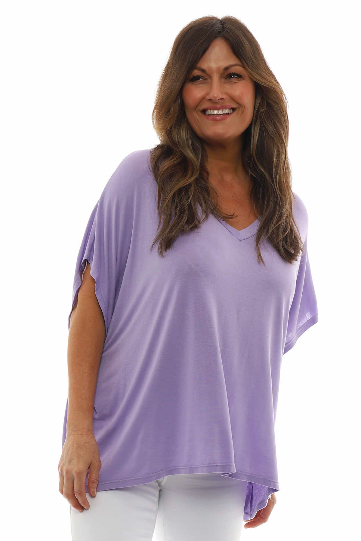 Camelia V-Neck Top Lilac