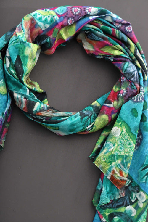 Lily Scarf Emerald - Image 3