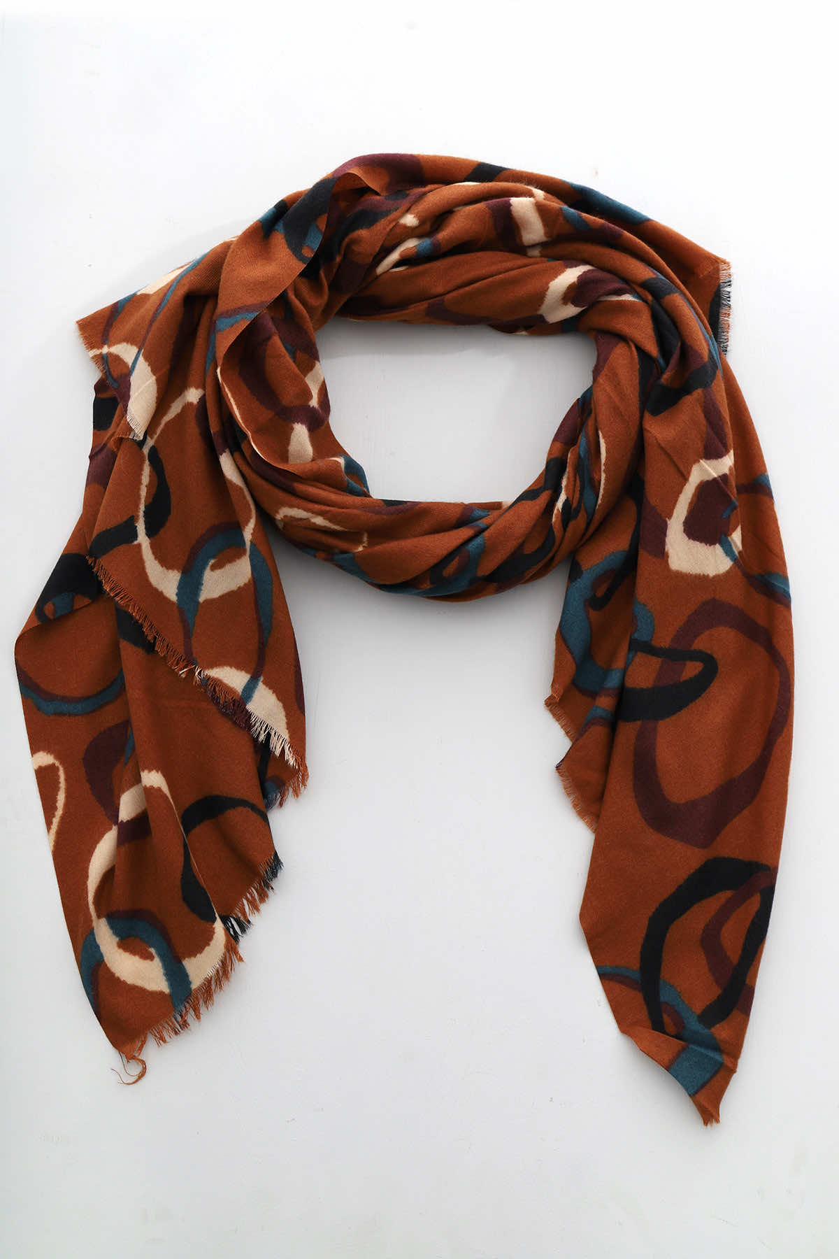 Jasmin Scarf Burnt Orange