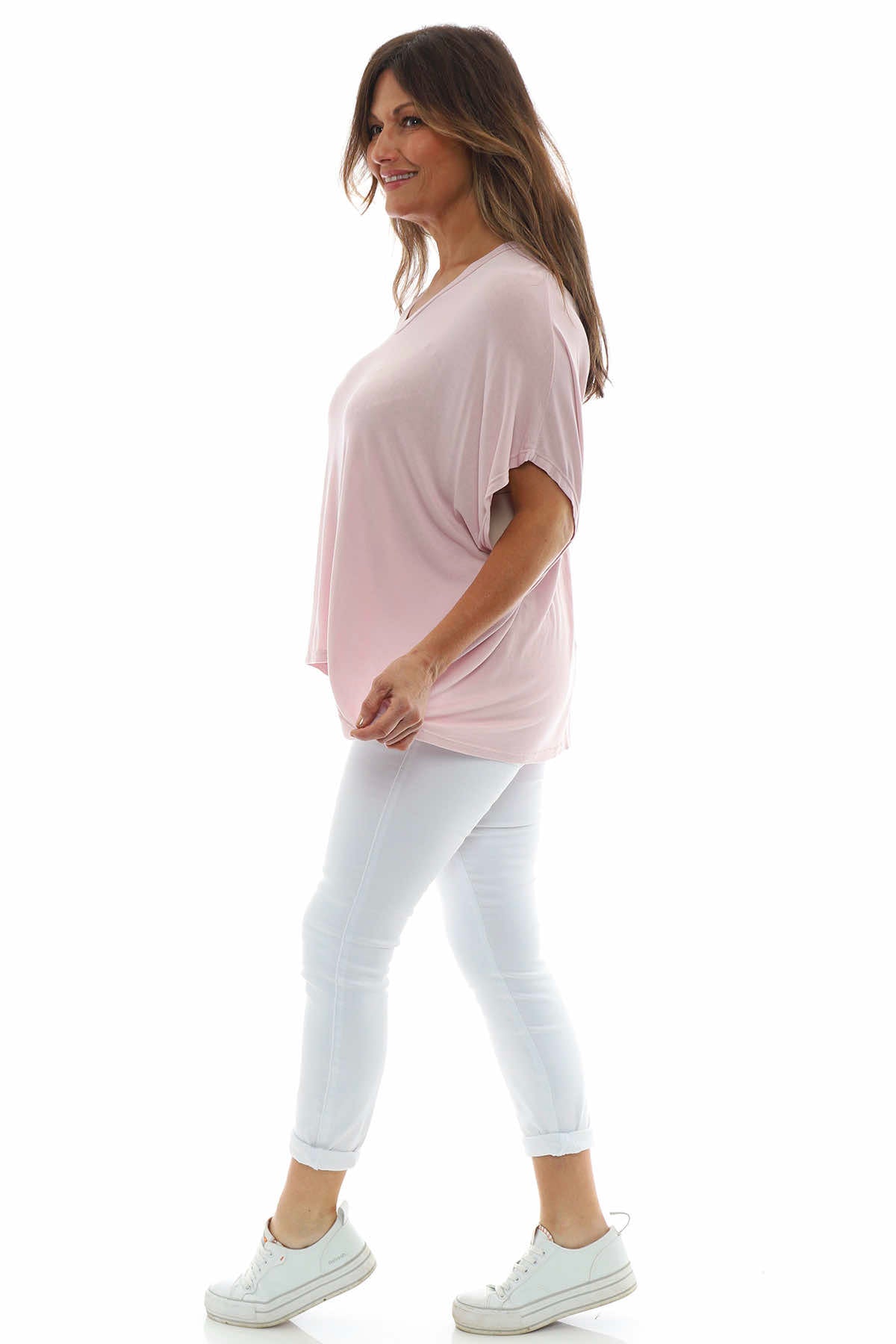 Camelia V-Neck Top Pink