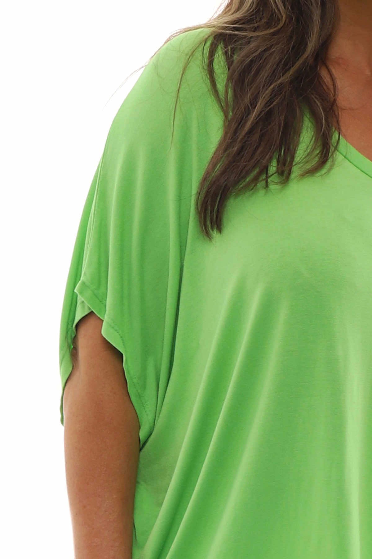 Camelia V-Neck Top Green