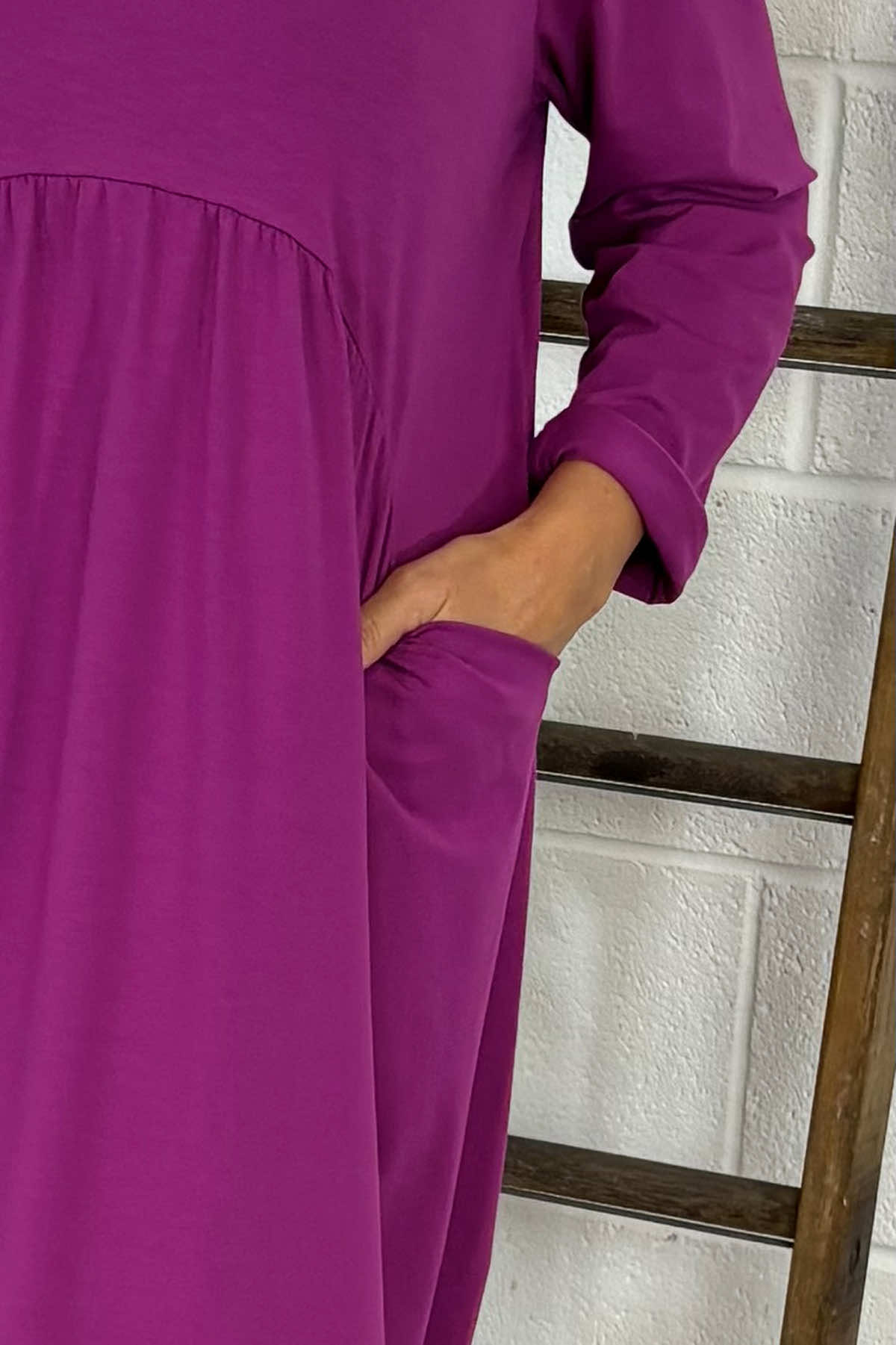 Joanna Cotton Dress Purple