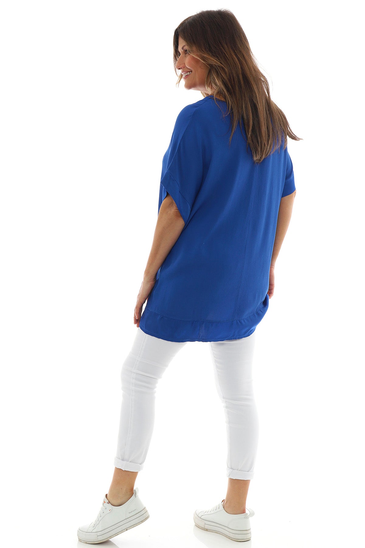 Sia V-Neck Top Royal Blue