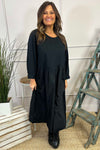 Lorena Cotton Dress Black