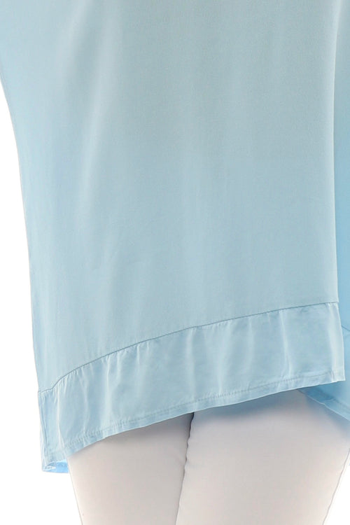 Sia V-Neck Top Light Blue - Image 5