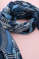 Velma Scarf Blue Blue - Velma Scarf Blue