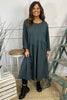 Lorena Cotton Dress Mid Grey