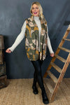 Larissa Print Waistcoat Green