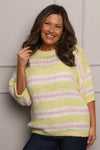 Marva Stripe Knit Top Yellow