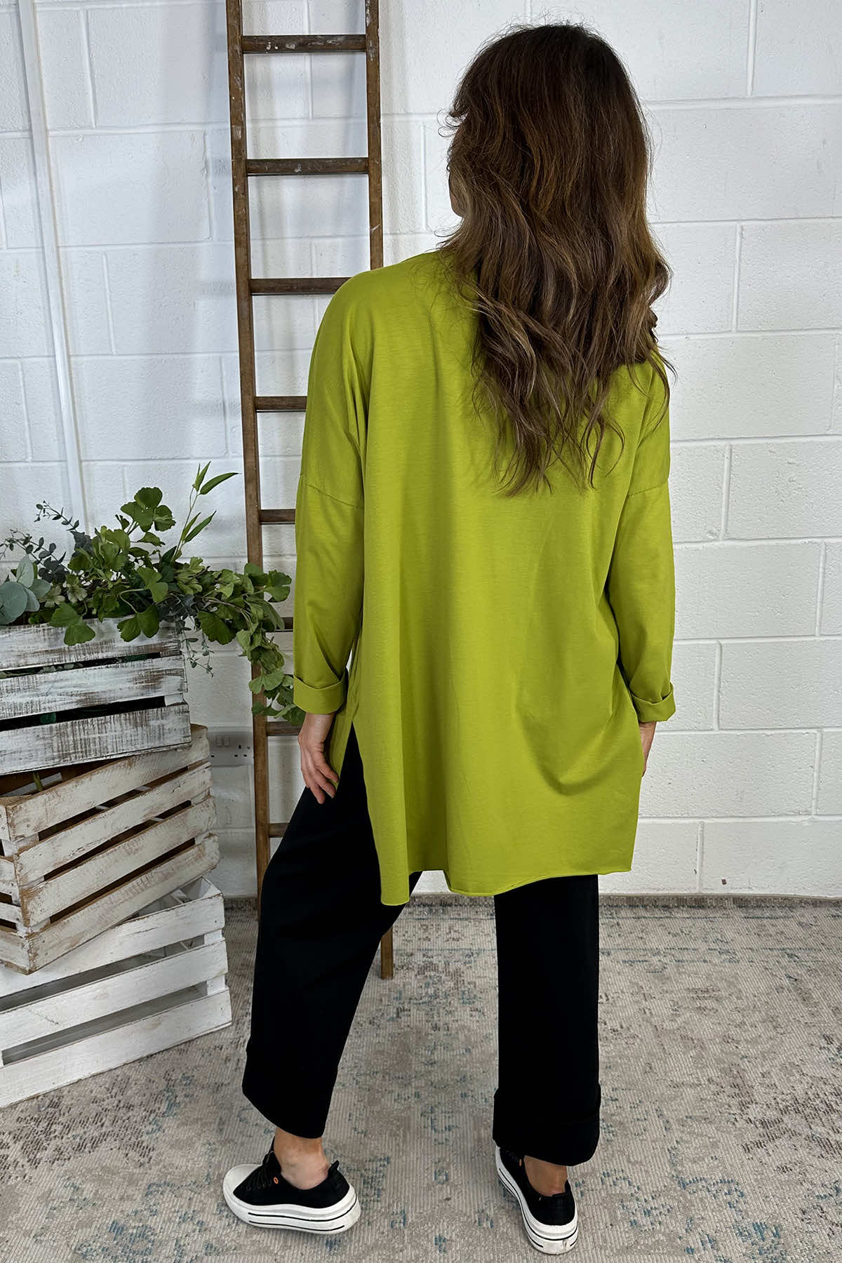 Betty Cotton Top Lime