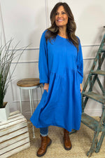 Lorena Cotton Dress Cobalt Cobalt - Lorena Cotton Dress Cobalt