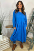 Lorena Cotton Dress Cobalt