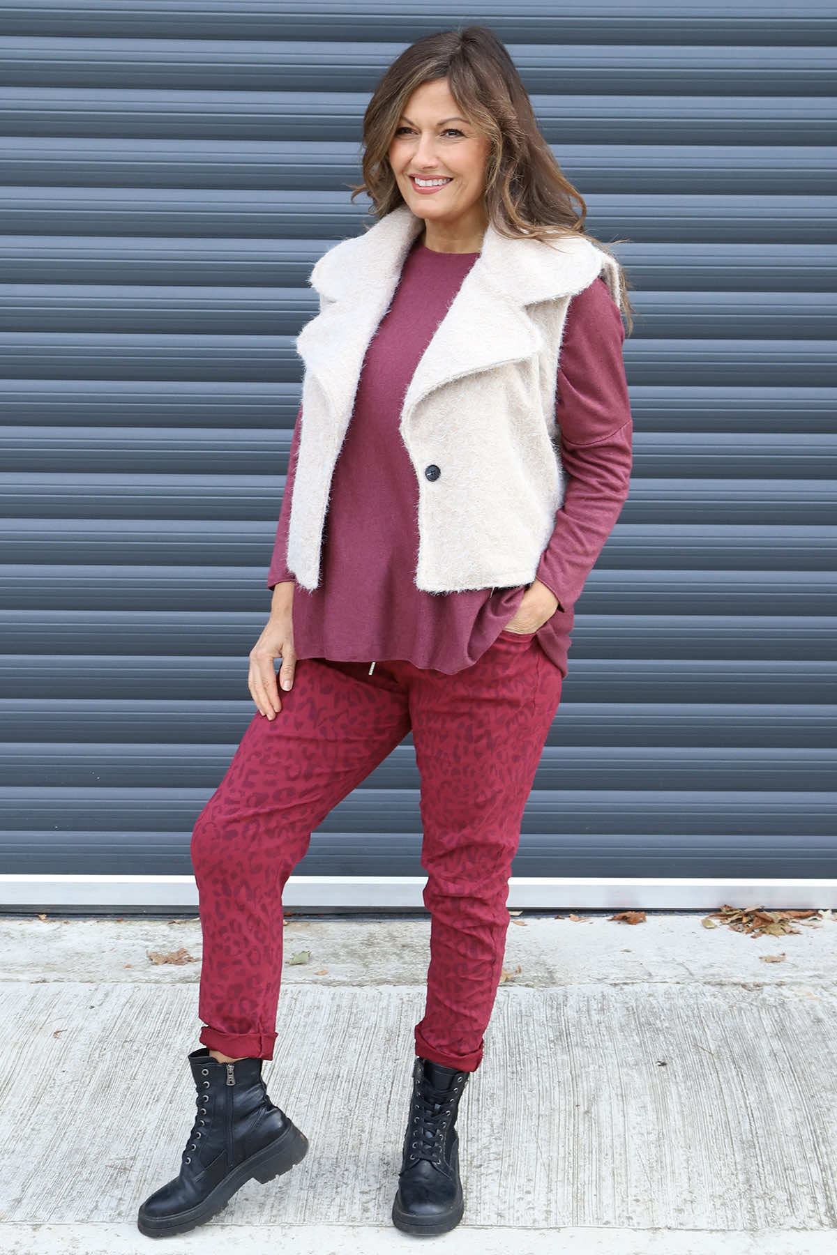 Esmeralda Gilet Stone