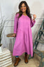 Lorena Cotton Dress Fuchsia