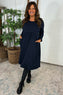 Joanna Cotton Dress Navy