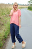 Robyn V-Neck Top Coral