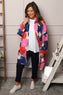 Macie Ink Print Shirt Fuchsia