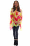 Romani Splash Batwing Top Hot Pink