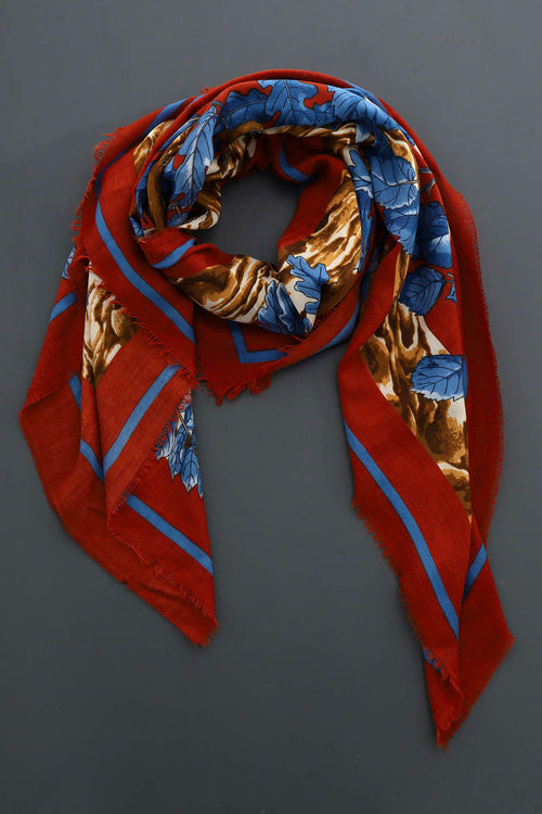 Elaine Scarf Burnt Orange - Image 1