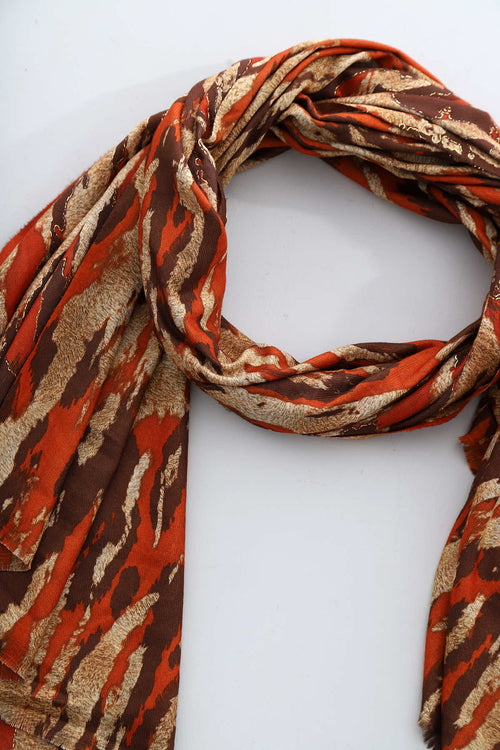 Marie Scarf Burnt Orange - Image 3