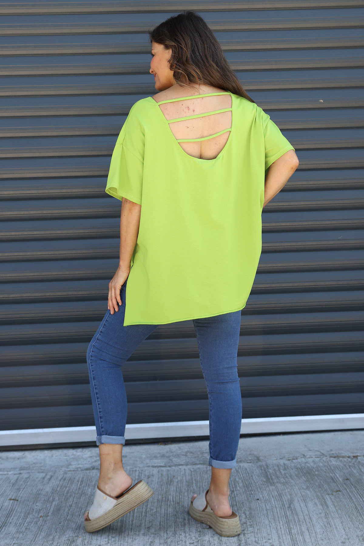 Bantham Strap Back Cotton Top Green