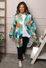 Macie Ink Print Shirt Teal