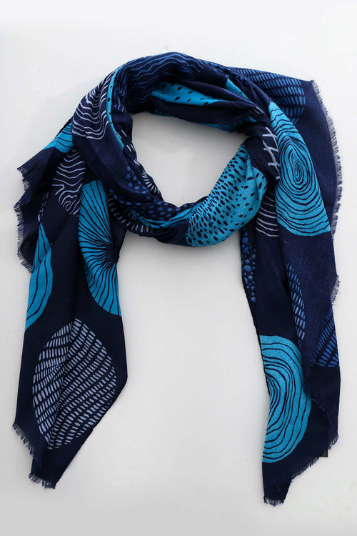 Amie Scarf Navy - Image 4