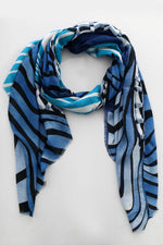 Jasmine Scarf Blue Blue - Jasmine Scarf Blue