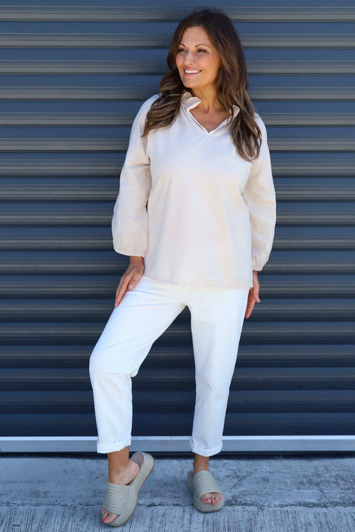 Charmaine Linen Top Stone - Image 2