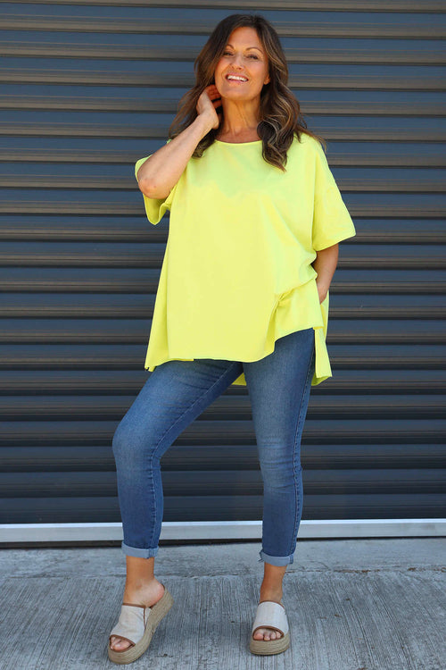Bantham Strap Back Cotton Top Yellow - Image 3