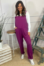 Pabo Jersey Dungarees Berry Berry - Pabo Jersey Dungarees Berry