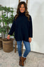 Jude Polo Neck Knitted Jumper Navy