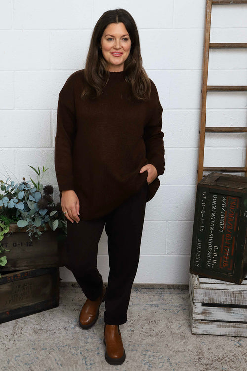 Elaine Knitted Jumper Cocoa - Image 2