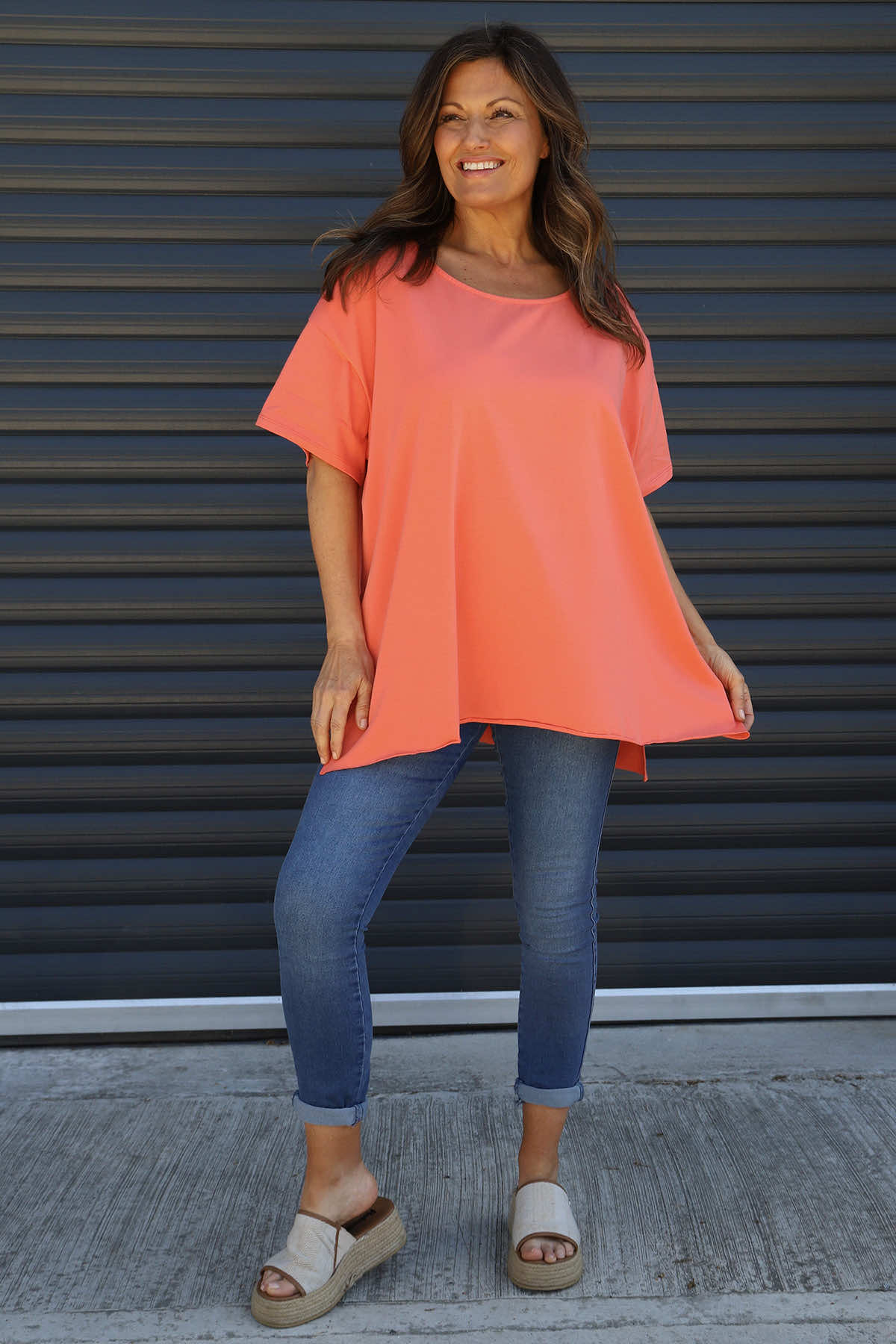 Bantham Strap Back Cotton Top Orange