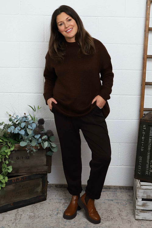 Elaine Knitted Jumper Cocoa - Image 3