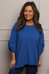 Bianca Cotton Top Cobalt