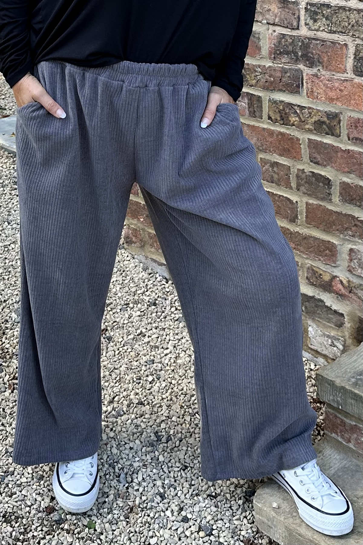 Mason Cord Trousers Mid Grey