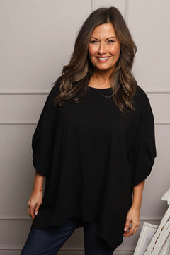 Bianca Cotton Top Black