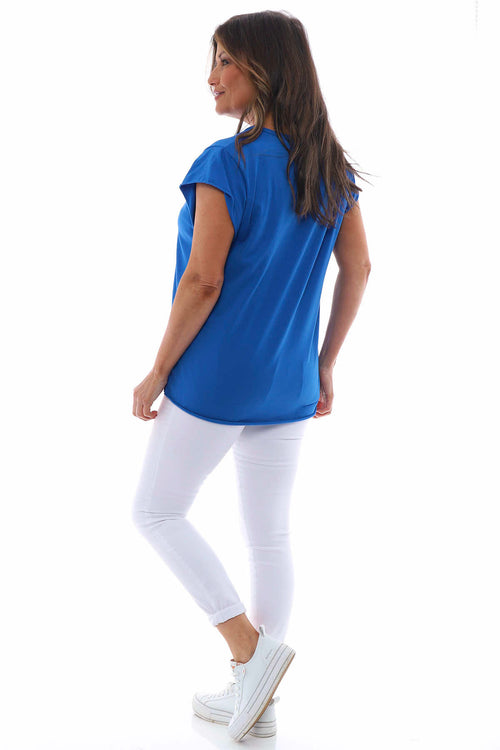 Perel Cotton Tee Cobalt - Image 6